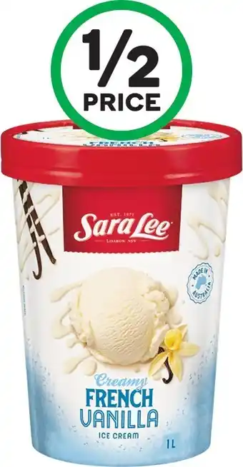 Woolworths Sara Lee Ice Cream 1 Litre u2013 From the Freezer offer