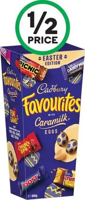 Woolworths Cadbury Easter Favourites 880g offer