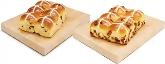 Woolworths Indulgent Brioche with Fruit or Cadbury Choc Hot Cross Bun Varieties Pk 6* offer