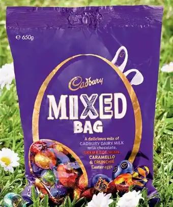 Woolworths Cadbury Selections Mixed Egg Bag 650g offer