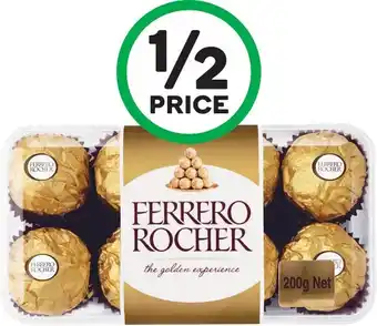 Woolworths Ferrero Rocher 200g Pk 16 or Ferrero Collection 172g Pk 15 offer