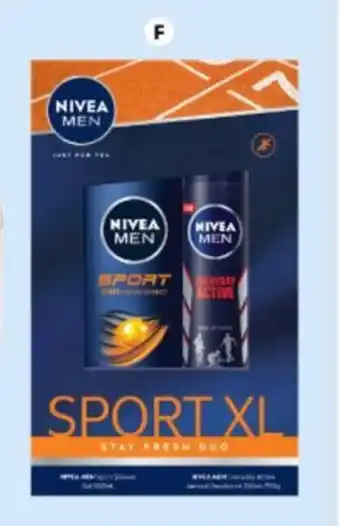 BIG W Nivea Sport XL Duo Sports Shower Gel 500ml and Sports Deodorant 250g offer