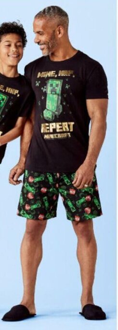 BIG W Minecraft Mens Mini Me Pyjama Sizes S- 4XL offer