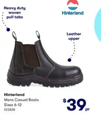 BIG W Hinterland Mens Casual Boots Sizes 6-12 offer