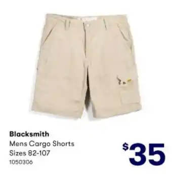 BIG W Blacksmith Mens Cargo Shorts 82-107 offer