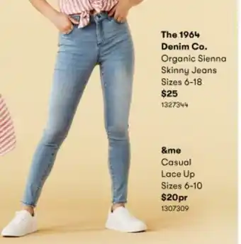 BIG W The 1964 Denim Co. Organic Sienna Skinny Jeans Sizes 6-18 offer