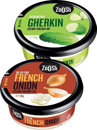 IGA Zoosh Dip 185g Selected Varieties offer