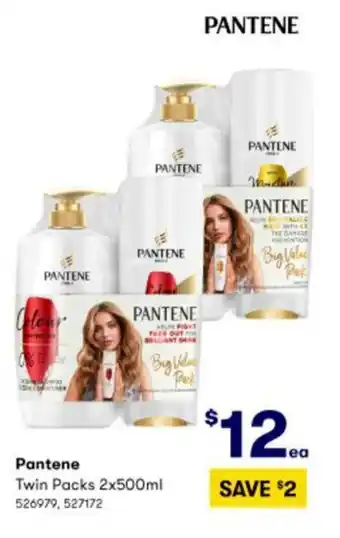 BIG W Pantene Twin Packs 2x500ml offer