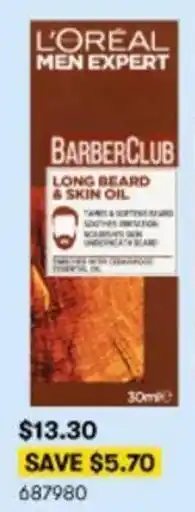 BIG W L'Oréal Men Expert Barberclub Long Beard & Skin Oil 30ml offer