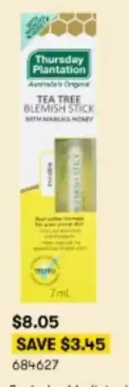 BIG W Tea Free Blemish Stick offer
