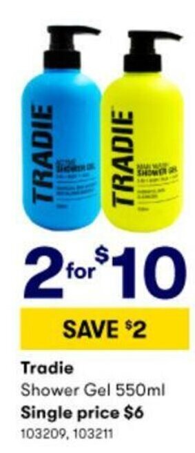 BIG W Tradie Shower Gel 550ml offer