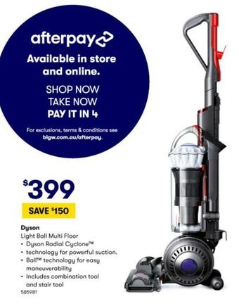 BIG W Dyson Light Ball Multi Floor offer