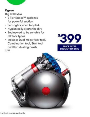 BIG W Dyson Big Ball Extra offer