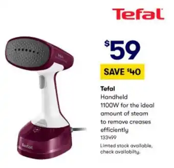 BIG W Tefal Handheld 1100W offer