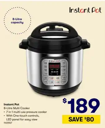 BIG W Instant Pot 8-Litre Multi Cooker offer