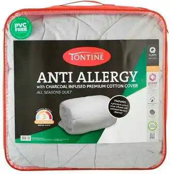 Spotlight 40% off Tontine Anti Allergy Charcoal Infused Quilt offer