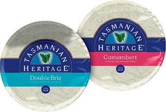 IGA Tasmanian Heritage Camembert or Double Brie Cheese 250g offer