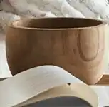 Spotlight Bouclair Fall Blush Wood Bowl 20 x 13.2cm offer