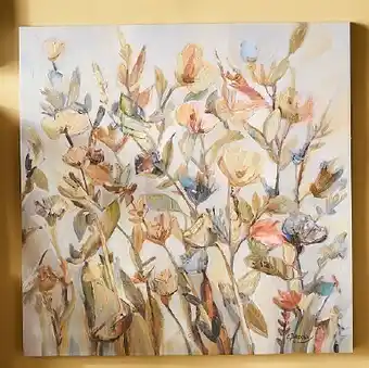 Spotlight 30% off Flower Power Canvas 80 x 80cm offer