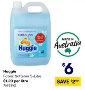 BIG W Huggies Fabric Softener 5Litre offer