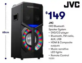 JVL DVD Bluetooth Speaker