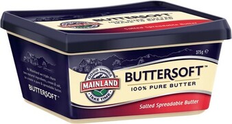 IGA Mainland Buttersoft Salted or Salt Reduced Spreadable Butter 375g offer