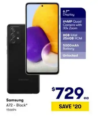 BIG W Samsung A72-Black offer