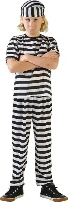 Spartys Prison Uniform Kids Costume
