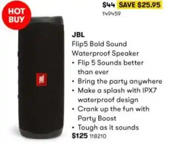 BIG W JBL Flip5 Bold Sound offer