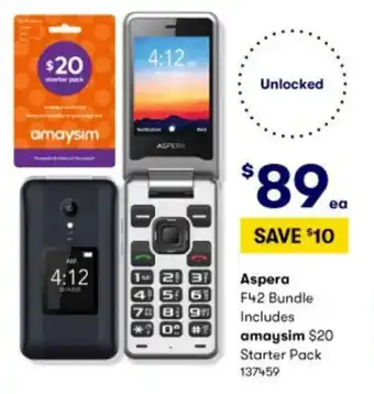 BIG W Aspera F42 Bundle offer