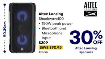 BIG W Altec Lansing Shockwave100 offer