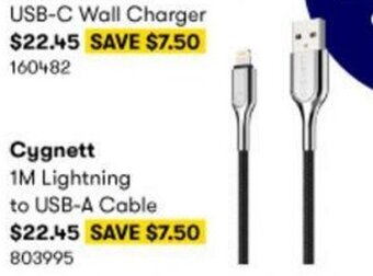 BIG W Cygnett 1M Lightning to USB-A Cable offer