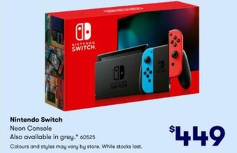 BIG W Nintendo Switch Neon Console offer