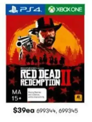 BIG W PS4 Red Dead Redemption offer