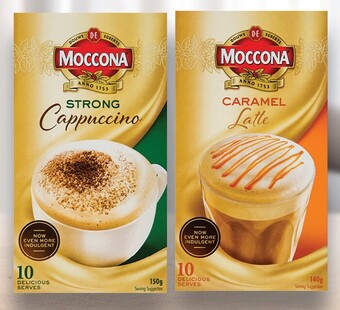 IGA Moccona Coffee Sachets 10 Pack Selected Varieties offer