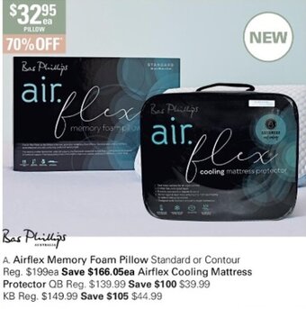 Harris Scarfe Bas Phillips Airflex Memory Foam Pillow offer