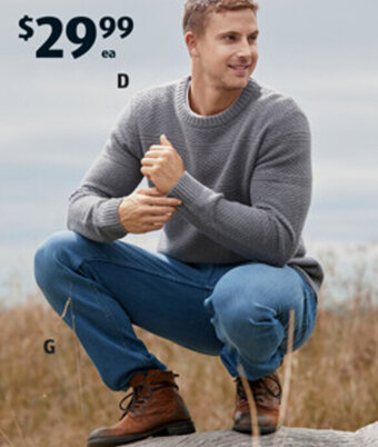 ALDI Men's Wool Blend Jumper offer