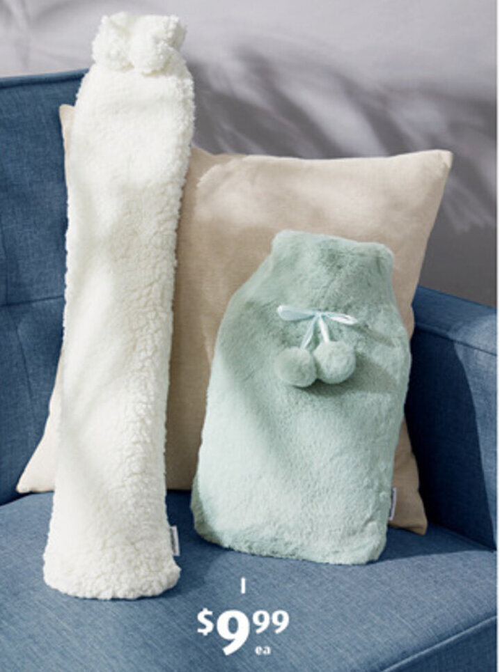 Luxe Hot Water Bottle with Cover offer at ALDI