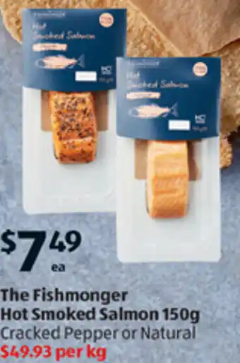 ALDI The Fishmonger Hot Smoked Salmon 150g offer