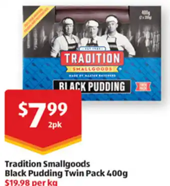 Tradition Smallgoods Black Pudding Twin Pack 400g