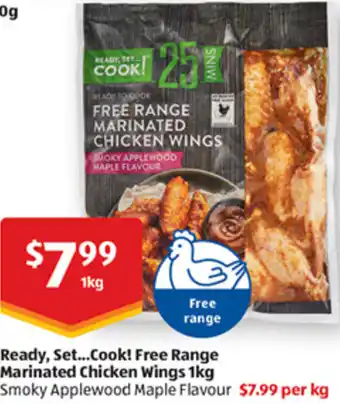 ALDI Ready, Set...Cook! Free Range Marinated Chicken Wings 1kg offer