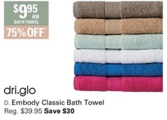Harris Scarfe Dri.Glo Embody Classic Bath Towel offer