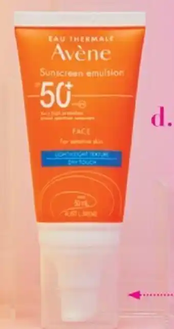 Priceline Avène Sunscreen Emulsion Face SPF 50+ 50mL offer