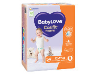 Coles Babylove Cosifit Jumbo Nappies 54 Pack-72 Pack offer