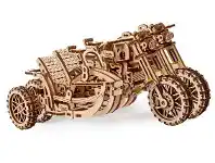 Auto One Ugears Mechanical Scrambler UGR-10 Motorbike with Sidecar offer
