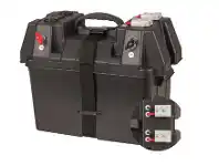 Jaycar Electronics Battery Box with Voltmeter, USB Charge & Dual Anderson Plugs offer
