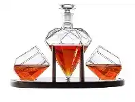 Smokemart & GiftBox Diamond Luxury Whisky Decanter Set offer