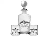 Jack Daniels Decanter Set with 2 Glasses