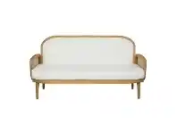 LivingStyles Sherine Bayur Wood & Rattan Couch, 2.5 Seater offer