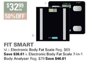 Harris Scarfe Fit Smart Electronic Body Fat Scale offer